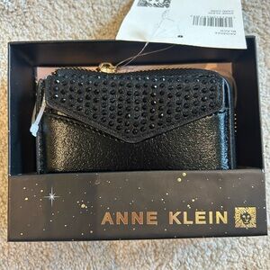 Anne Klein Black Studded Wallet Brand New in Box